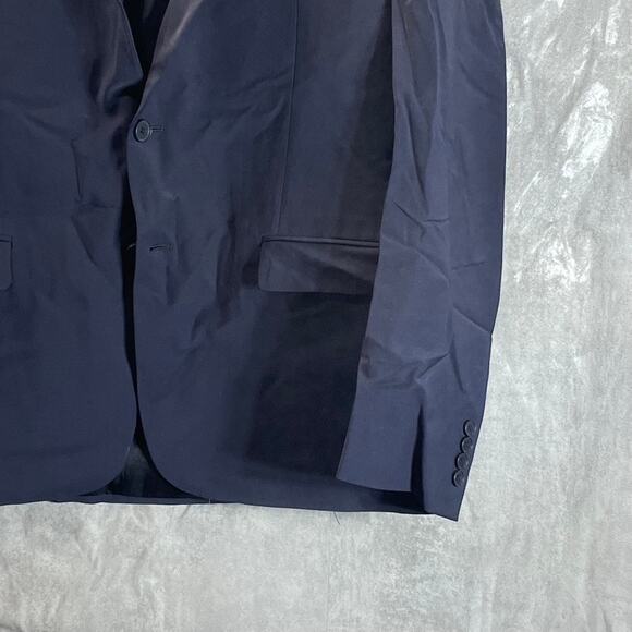 CALVIN KLEIN Men's Navy Solid Infinite Stretch Slim-Fit Two-Button Jacket SZ 44R - Picture 5 of 9